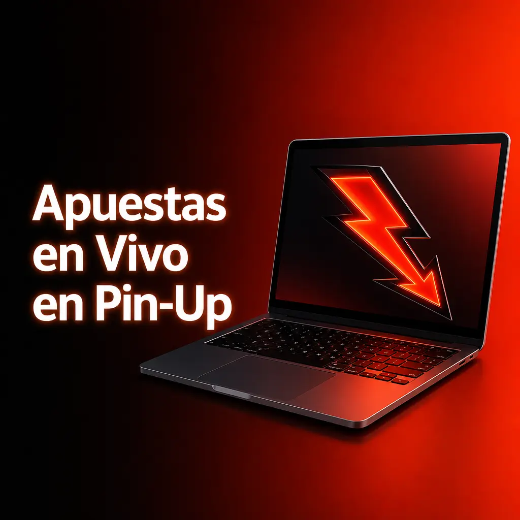 Panel de apuestas en vivo de Pin-Up mostrando estadísticas de un partido